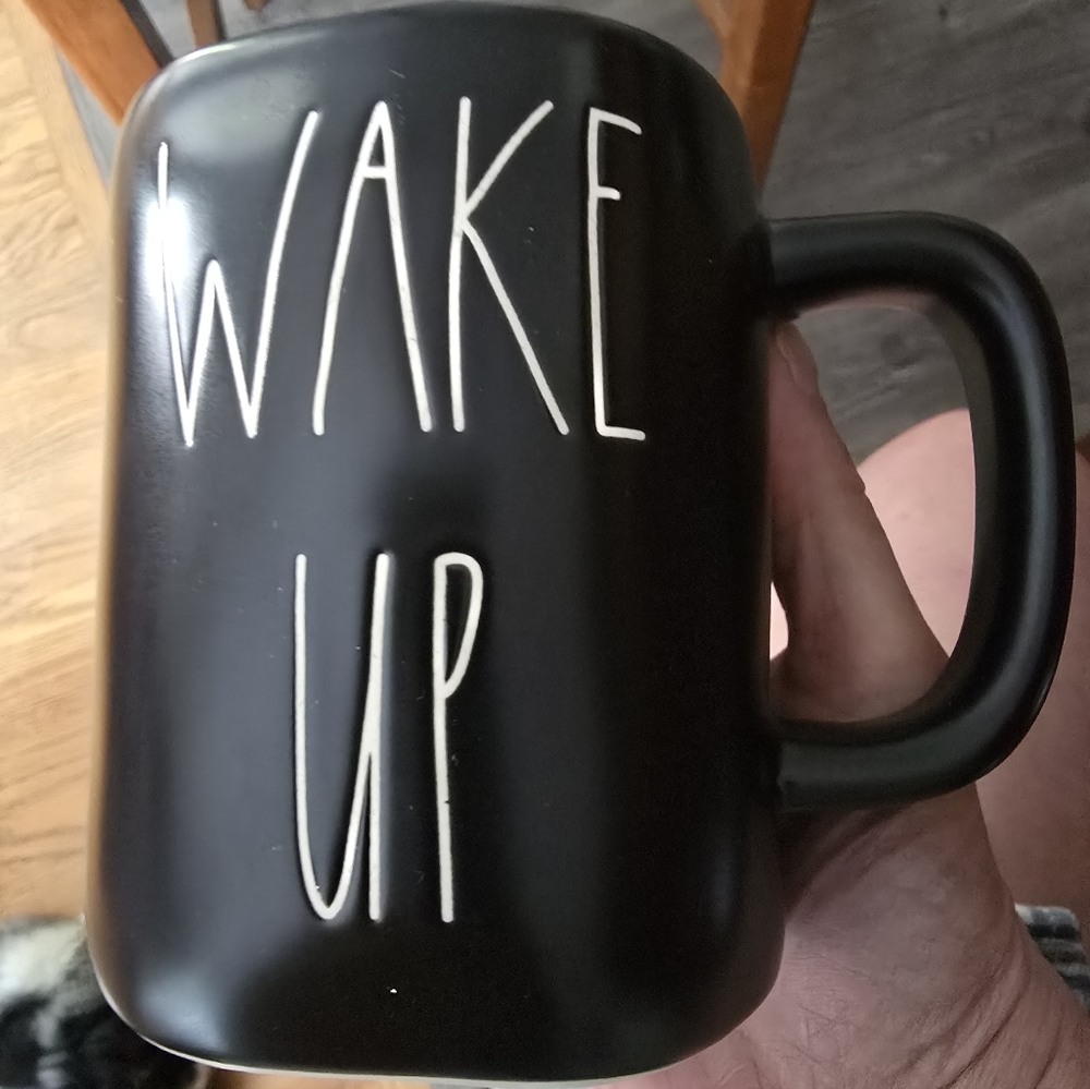 Rae Dunn 'Wake Up' Mug